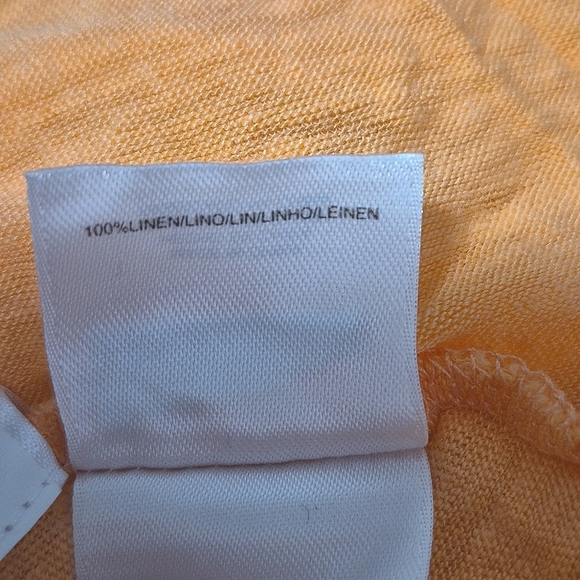 NWOT Jones New York Linen Top Orange Large - Picture 5 of 8